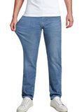 JMIERR Men's Stretch Jeans Regular Fit Straight Leg Casual Denim Pants
