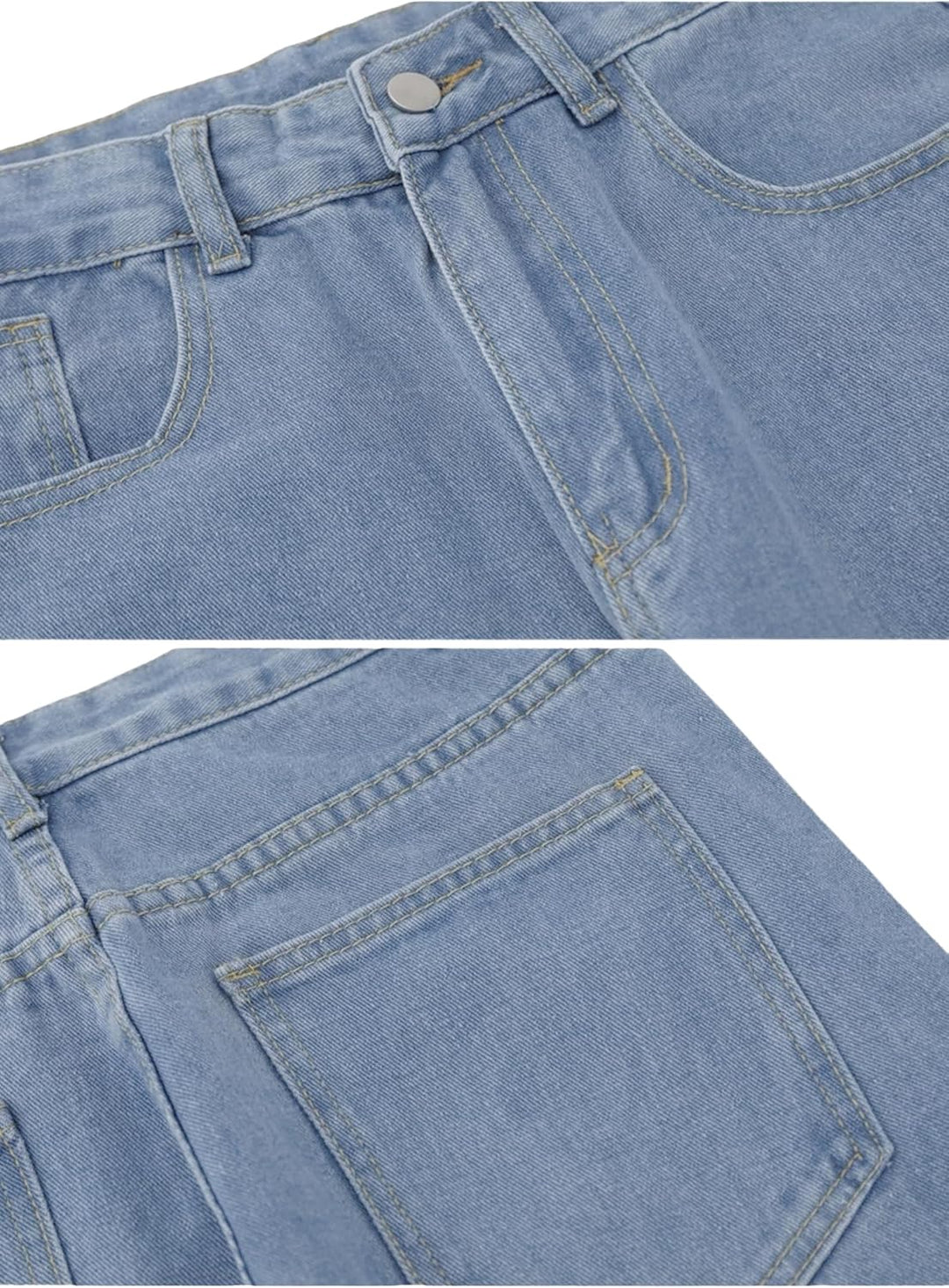 Baggy Jeans for Men Y2K Streetwear Vintage Wide Leg Loose Fit Denim Pants Hip Hop Skater Carpenter Jeans